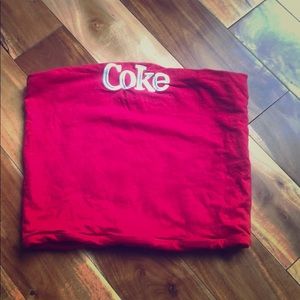 Red tube top size small